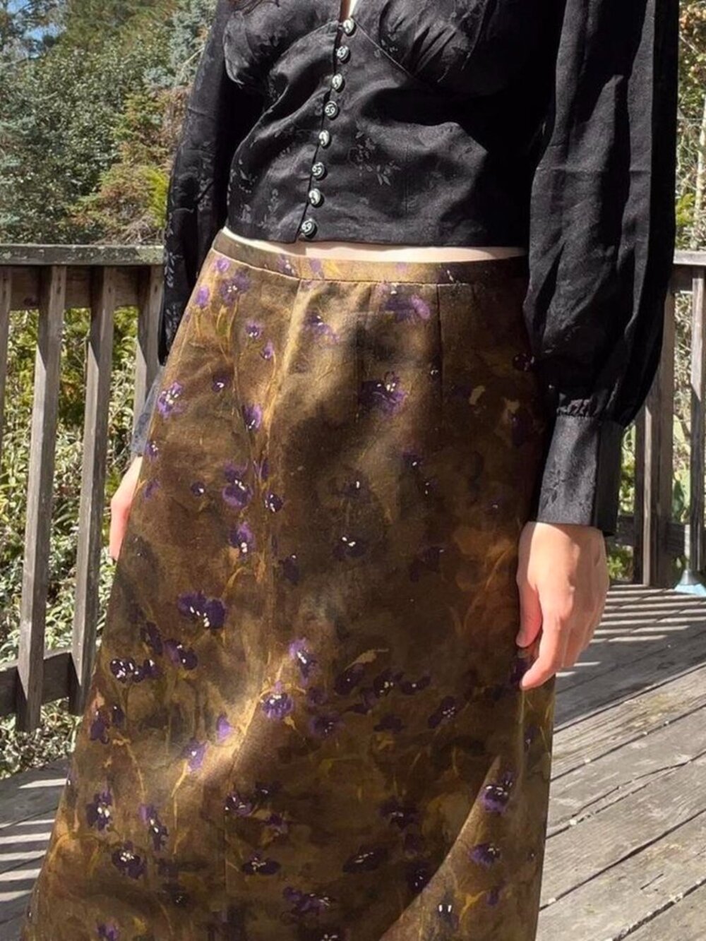 Michael Kors silk/wool skirt